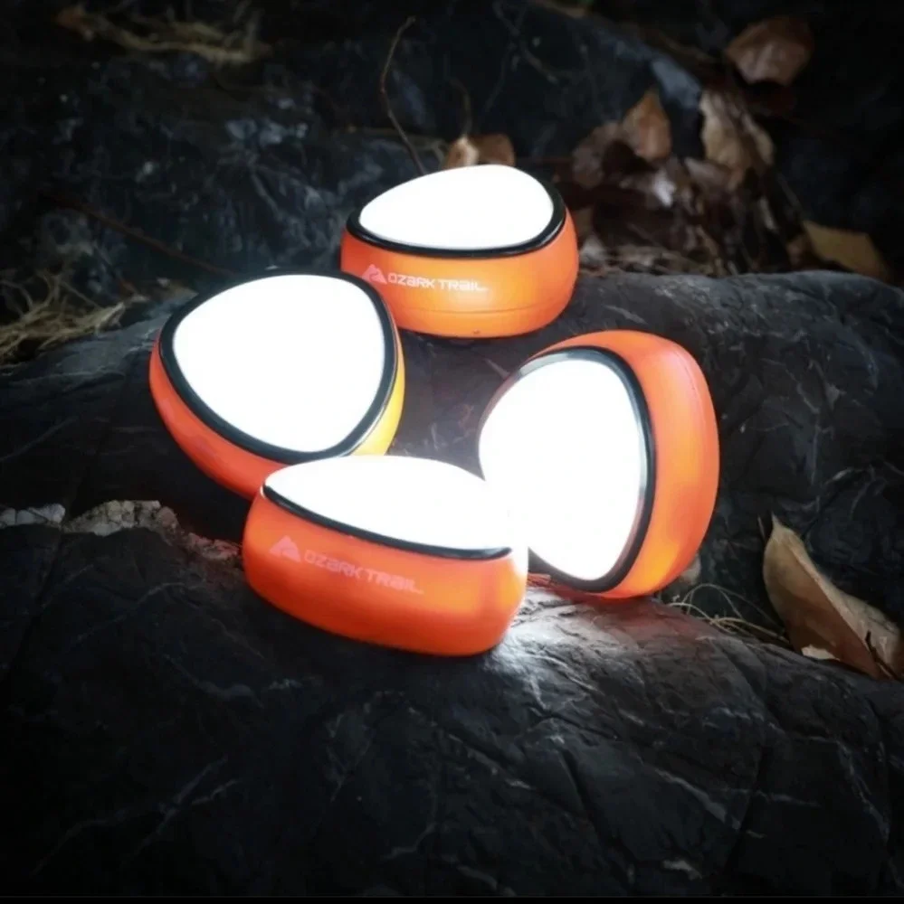 Ozark Trail LED Remote Control Camping Lights 4 Pack Lights NWT